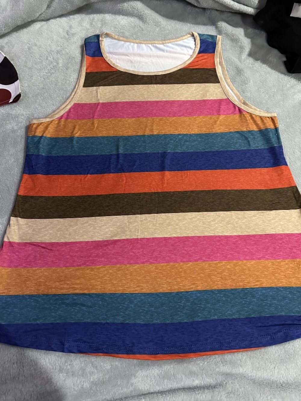 New Colorful Striped Tank Top XL